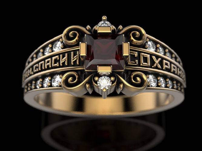 Gold Trust God Ring (Adjustable size) – trustgodring