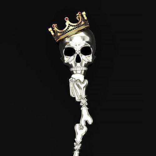 Skull and Bones Spoon | Loni Design Group | Fun & Unique  | Men's jewelery|Mens jewelery| Men's pendants| men's necklace|mens Pendants| skull jewelry|Ladies Jewellery| Ladies pendants|ladies skull ring| skull wedding ring| Snake jewelry| gold| silver| Platnium|