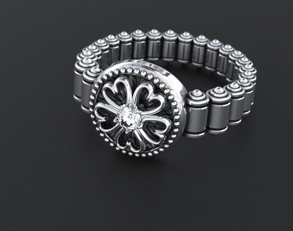 Gayle Heart Ring | Loni Design Group | Rings  | Men's jewelery|Mens jewelery| Men's pendants| men's necklace|mens Pendants| skull jewelry|Ladies Jewellery| Ladies pendants|ladies skull ring| skull wedding ring| Snake jewelry| gold| silver| Platnium|