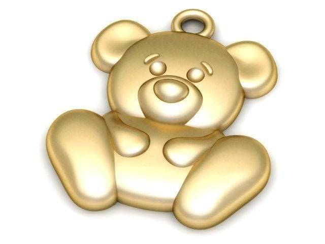 Jimmy Teddy Bear Pendant *10k/14k/18k White, Yellow, Rose Green Gold, Gold Plated & Silver* Animal Boy Girl Mom Dad Toy Charm Necklace Gift | Loni Design Group |   | Men's jewelery|Mens jewelery| Men's pendants| men's necklace|mens Pendants| skull jewelry|Ladies Jewellery| Ladies pendants|ladies skull ring| skull wedding ring| Snake jewelry| gold| silver| Platnium|