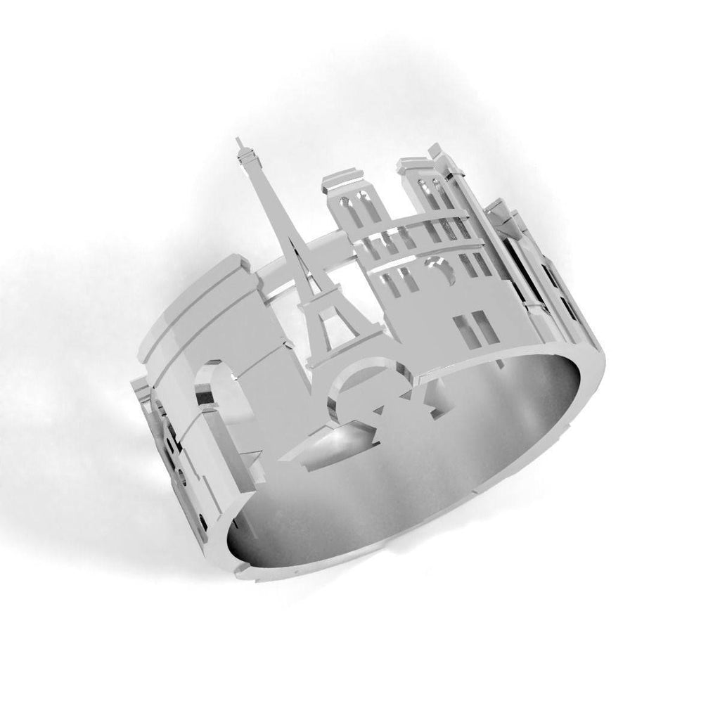 Romantic Paris Ring | Loni Design Group | Rings  | Men's jewelery|Mens jewelery| Men's pendants| men's necklace|mens Pendants| skull jewelry|Ladies Jewellery| Ladies pendants|ladies skull ring| skull wedding ring| Snake jewelry| gold| silver| Platnium|