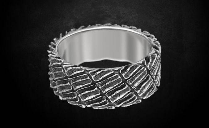 Alligator Skin Ring | Loni Design Group | Rings  | Men's jewelery|Mens jewelery| Men's pendants| men's necklace|mens Pendants| skull jewelry|Ladies Jewellery| Ladies pendants|ladies skull ring| skull wedding ring| Snake jewelry| gold| silver| Platnium|