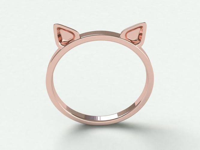 Custom Order for Bryan - Babe Pig Ring *18k Rose Gold - Size TBD - Upgraded To Include 2x Natural Diamonds In The Ears* | Loni Design Group |   | Men's jewelery|Mens jewelery| Men's pendants| men's necklace|mens Pendants| skull jewelry|Ladies Jewellery| Ladies pendants|ladies skull ring| skull wedding ring| Snake jewelry| gold| silver| Platnium|