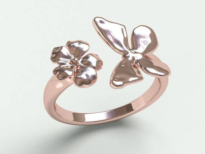 Butterfly Lily Ring | Loni Design Group | Rings  | Men's jewelery|Mens jewelery| Men's pendants| men's necklace|mens Pendants| skull jewelry|Ladies Jewellery| Ladies pendants|ladies skull ring| skull wedding ring| Snake jewelry| gold| silver| Platnium|