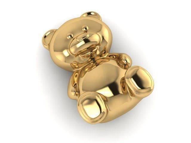 Pooky Teddy Bear Pendant *10k/14k/18k White, Yellow, Rose, Green Gold, Gold Plated & Silver* Animal Boy Parent Mom Dad Child Charm Necklace | Loni Design Group |   | Men's jewelery|Mens jewelery| Men's pendants| men's necklace|mens Pendants| skull jewelry|Ladies Jewellery| Ladies pendants|ladies skull ring| skull wedding ring| Snake jewelry| gold| silver| Platnium|