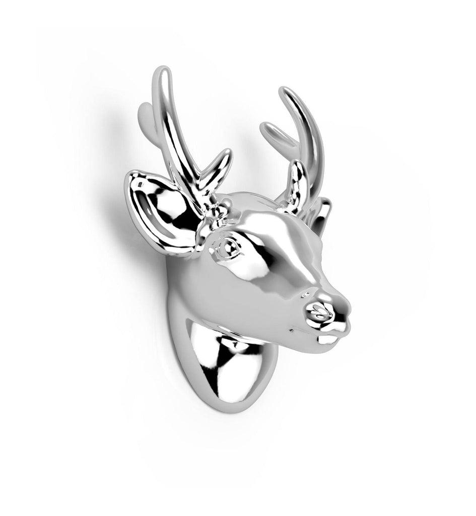 Faline Stag Pendant *10k/14k/18k White, Yellow, Rose, Green Gold, Gold Plated & Silver* Animal Hunter Deer Vet Pet Zoo Necklace Charm Gift | Loni Design Group |   | Men's jewelery|Mens jewelery| Men's pendants| men's necklace|mens Pendants| skull jewelry|Ladies Jewellery| Ladies pendants|ladies skull ring| skull wedding ring| Snake jewelry| gold| silver| Platnium|