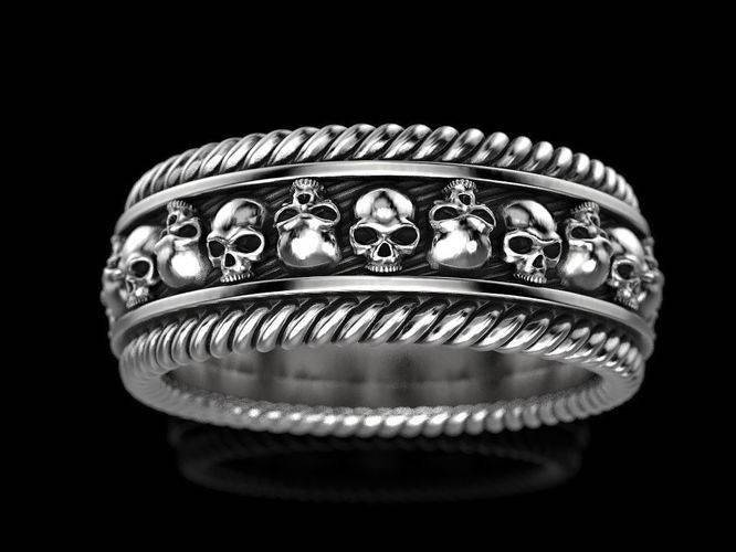 Catacombs Skull Ring | Loni Design Group | Rings  | Men's jewelery|Mens jewelery| Men's pendants| men's necklace|mens Pendants| skull jewelry|Ladies Jewellery| Ladies pendants|ladies skull ring| skull wedding ring| Snake jewelry| gold| silver| Platnium|