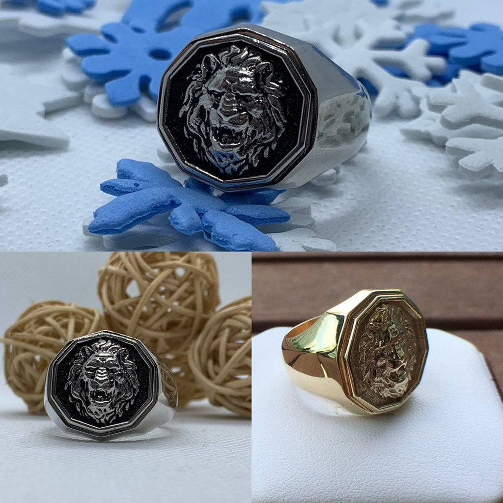 King Of The Wild Lion Ring | Loni Design Group | Rings  | Men's jewelery|Mens jewelery| Men's pendants| men's necklace|mens Pendants| skull jewelry|Ladies Jewellery| Ladies pendants|ladies skull ring| skull wedding ring| Snake jewelry| gold| silver| Platnium|