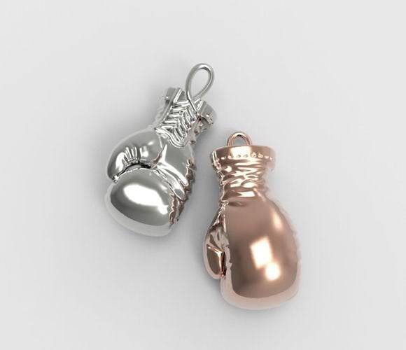 Boxing gloves pendant silver gold printable jewelry 3D model 3D model 3D  printable | CGTrader