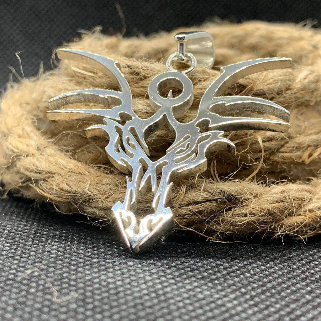 Qiangtou Dragon Pendant *10k/14k/18k White, Yellow, Rose Green Gold, Gold Plated & Silver* Animal Fantasy Mythical LARP Charm Necklace Gift | Loni Design Group |   | Men's jewelery|Mens jewelery| Men's pendants| men's necklace|mens Pendants| skull jewelry|Ladies Jewellery| Ladies pendants|ladies skull ring| skull wedding ring| Snake jewelry| gold| silver| Platnium|