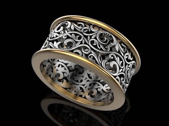 Graysen Vintage Ring | Loni Design Group | Rings  | Men's jewelery|Mens jewelery| Men's pendants| men's necklace|mens Pendants| skull jewelry|Ladies Jewellery| Ladies pendants|ladies skull ring| skull wedding ring| Snake jewelry| gold| silver| Platnium|