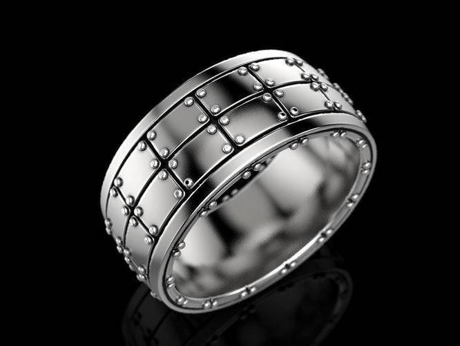 Metal Plate Ring | Loni Design Group | Rings  | Men's jewelery|Mens jewelery| Men's pendants| men's necklace|mens Pendants| skull jewelry|Ladies Jewellery| Ladies pendants|ladies skull ring| skull wedding ring| Snake jewelry| gold| silver| Platnium|