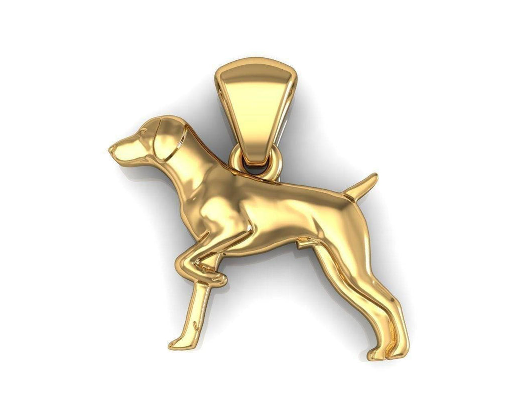 Pointer Dog Pendant *10k/14k/18k White, Yellow, Rose, Green Gold, Gold Plated & Silver* Puppy Pet Animal Friend Family Vet Charm Necklace | Loni Design Group |   | Men's jewelery|Mens jewelery| Men's pendants| men's necklace|mens Pendants| skull jewelry|Ladies Jewellery| Ladies pendants|ladies skull ring| skull wedding ring| Snake jewelry| gold| silver| Platnium|