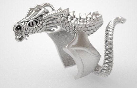 Tharion Dragon Ring | Loni Design Group | Rings  | Men's jewelery|Mens jewelery| Men's pendants| men's necklace|mens Pendants| skull jewelry|Ladies Jewellery| Ladies pendants|ladies skull ring| skull wedding ring| Snake jewelry| gold| silver| Platnium|