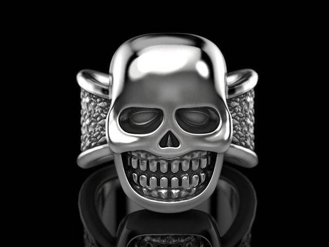 Smiling Skull Ring | Loni Design Group | Rings  | Men's jewelery|Mens jewelery| Men's pendants| men's necklace|mens Pendants| skull jewelry|Ladies Jewellery| Ladies pendants|ladies skull ring| skull wedding ring| Snake jewelry| gold| silver| Platnium|