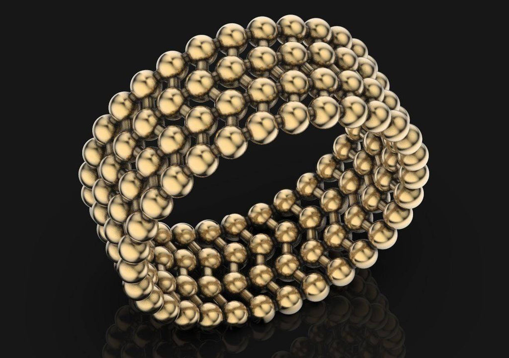 Endless Bead Ring | Loni Design Group | Rings  | Men's jewelery|Mens jewelery| Men's pendants| men's necklace|mens Pendants| skull jewelry|Ladies Jewellery| Ladies pendants|ladies skull ring| skull wedding ring| Snake jewelry| gold| silver| Platnium|