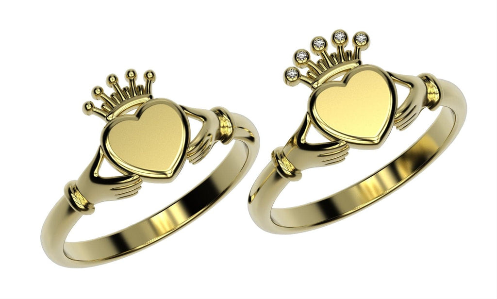 Cathleen Claddagh Ring | Loni Design Group | Engagement Rings  | Men's jewelery|Mens jewelery| Men's pendants| men's necklace|mens Pendants| skull jewelry|Ladies Jewellery| Ladies pendants|ladies skull ring| skull wedding ring| Snake jewelry| gold| silver| Platnium|