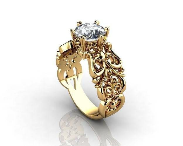 Elizabeth Engagement Ring | Loni Design Group | Engagement Rings  | Men's jewelery|Mens jewelery| Men's pendants| men's necklace|mens Pendants| skull jewelry|Ladies Jewellery| Ladies pendants|ladies skull ring| skull wedding ring| Snake jewelry| gold| silver| Platnium|
