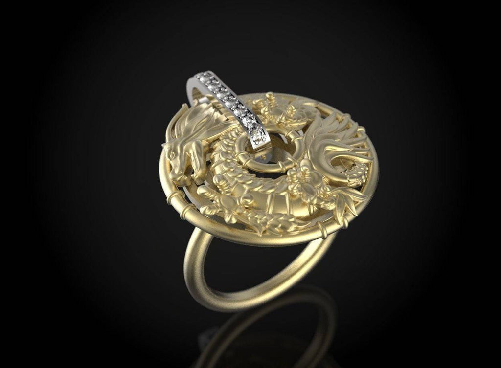Fucanglong Dragon Ring | Loni Design Group | Rings  | Men's jewelery|Mens jewelery| Men's pendants| men's necklace|mens Pendants| skull jewelry|Ladies Jewellery| Ladies pendants|ladies skull ring| skull wedding ring| Snake jewelry| gold| silver| Platnium|