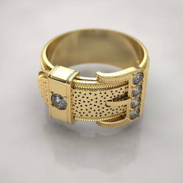 Bling Belt Ring | Loni Design Group | Rings  | Men's jewelery|Mens jewelery| Men's pendants| men's necklace|mens Pendants| skull jewelry|Ladies Jewellery| Ladies pendants|ladies skull ring| skull wedding ring| Snake jewelry| gold| silver| Platnium|
