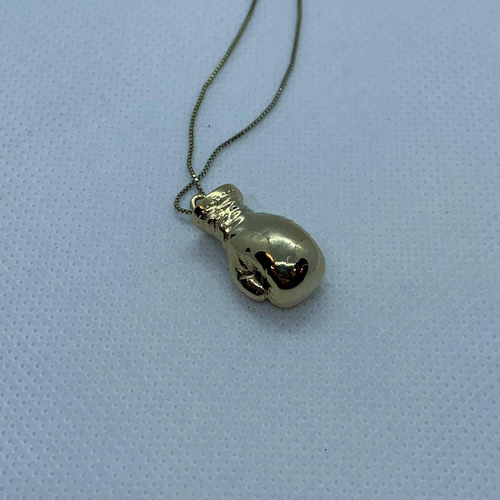 Fighter Boxing Glove Pendant *10k/14k/18k White, Yellow Rose Green Gold, Gold Plated & Silver* UFC Gym Workout Sport Trainer Charm Necklace | Loni Design Group |   | Men's jewelery|Mens jewelery| Men's pendants| men's necklace|mens Pendants| skull jewelry|Ladies Jewellery| Ladies pendants|ladies skull ring| skull wedding ring| Snake jewelry| gold| silver| Platnium|