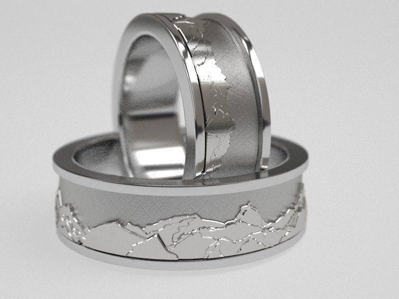 Mountain Range Ring | Loni Design Group | Rings  | Men's jewelery|Mens jewelery| Men's pendants| men's necklace|mens Pendants| skull jewelry|Ladies Jewellery| Ladies pendants|ladies skull ring| skull wedding ring| Snake jewelry| gold| silver| Platnium|