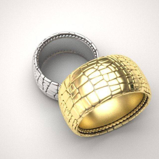 Crocodile Skin Ring | Loni Design Group | Rings  | Men's jewelery|Mens jewelery| Men's pendants| men's necklace|mens Pendants| skull jewelry|Ladies Jewellery| Ladies pendants|ladies skull ring| skull wedding ring| Snake jewelry| gold| silver| Platnium|