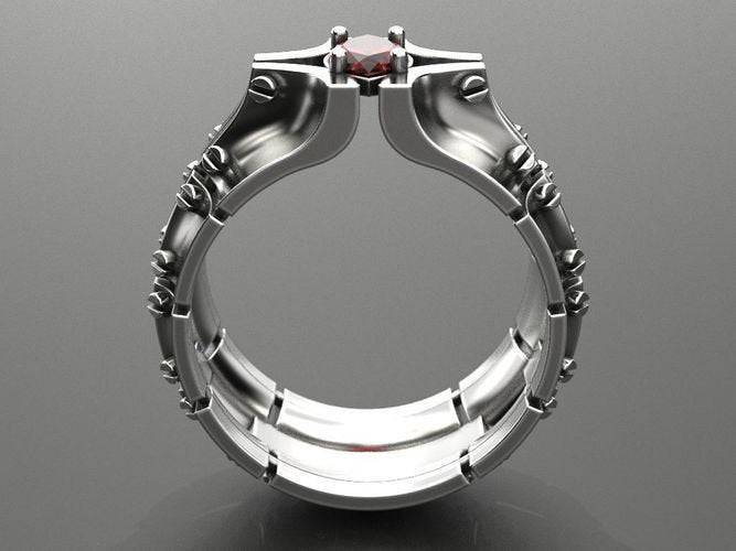 Ford Bolted Plates Ring | Loni Design Group | Rings  | Men's jewelery|Mens jewelery| Men's pendants| men's necklace|mens Pendants| skull jewelry|Ladies Jewellery| Ladies pendants|ladies skull ring| skull wedding ring| Snake jewelry| gold| silver| Platnium|
