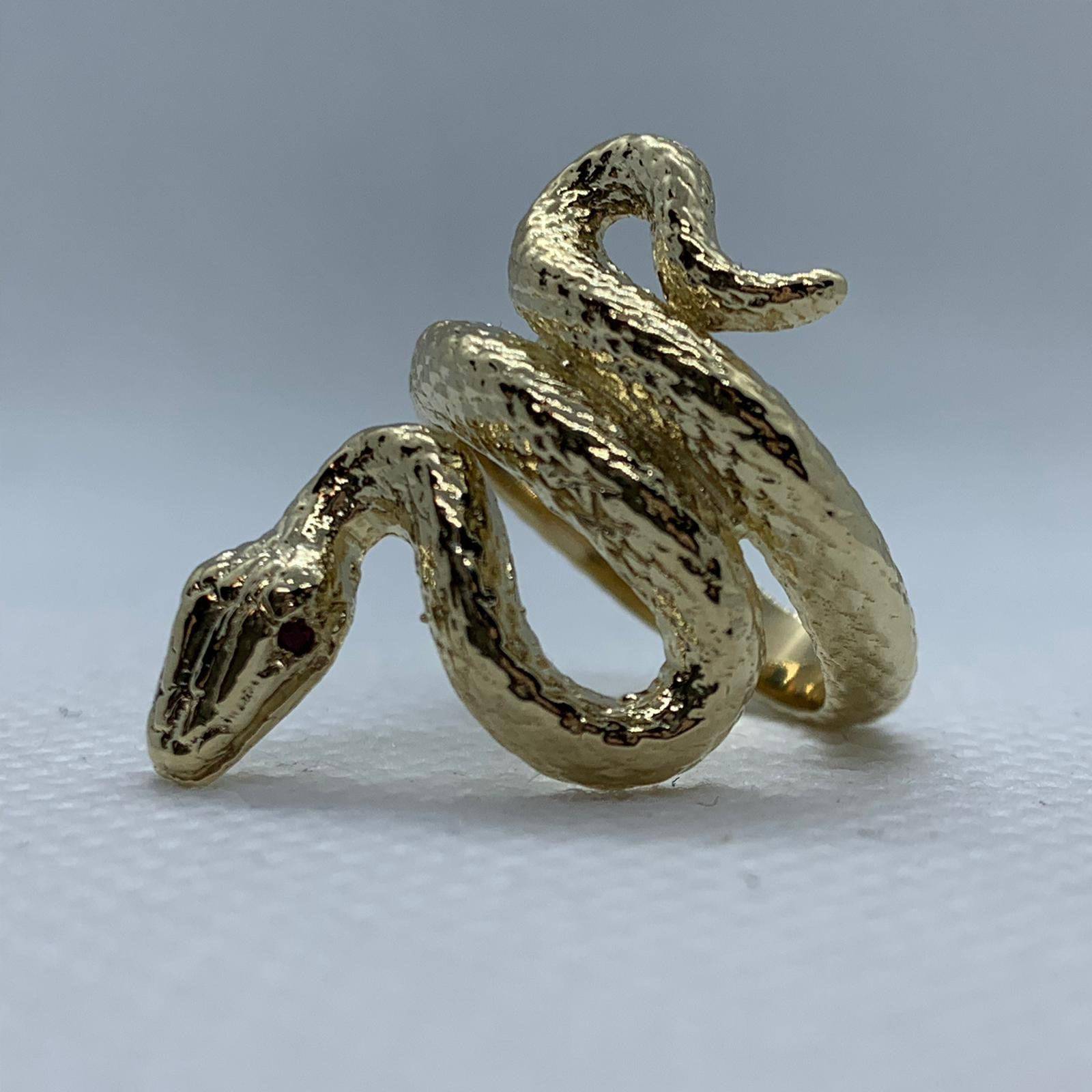 Buy NEXT CREATION Gold Plated Snake Design Adjustable Opening Finger Ring  for Men & Women at Amazon.in