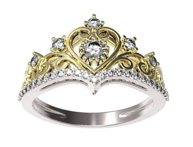 Maria Crown Ring | Loni Design Group | Rings  | Men's jewelery|Mens jewelery| Men's pendants| men's necklace|mens Pendants| skull jewelry|Ladies Jewellery| Ladies pendants|ladies skull ring| skull wedding ring| Snake jewelry| gold| silver| Platnium|
