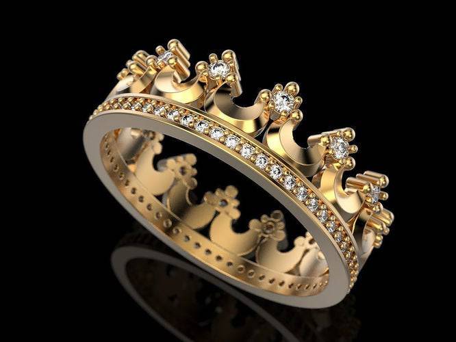 Henry Crown Ring | Loni Design Group | Rings  | Men's jewelery|Mens jewelery| Men's pendants| men's necklace|mens Pendants| skull jewelry|Ladies Jewellery| Ladies pendants|ladies skull ring| skull wedding ring| Snake jewelry| gold| silver| Platnium|