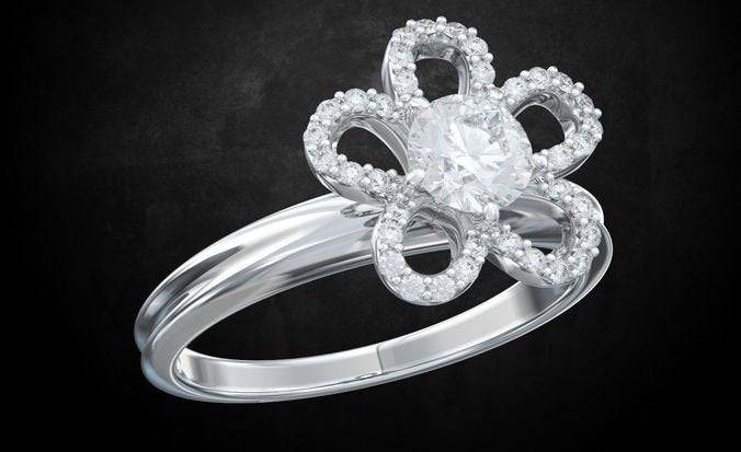 Azalea Flower Ring | Loni Design Group | Rings  | Men's jewelery|Mens jewelery| Men's pendants| men's necklace|mens Pendants| skull jewelry|Ladies Jewellery| Ladies pendants|ladies skull ring| skull wedding ring| Snake jewelry| gold| silver| Platnium|