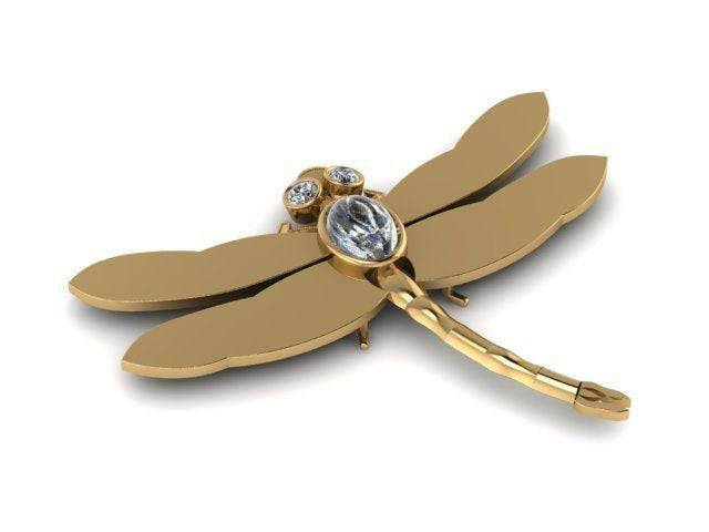Skeeter Dragonfly Pendant *1.70 Carat Moissanite With 10k/14k/18k White, Yellow, Rose Green Gold, Gold Plated & Silver* Wing Charm Necklace | Loni Design Group |   | Men's jewelery|Mens jewelery| Men's pendants| men's necklace|mens Pendants| skull jewelry|Ladies Jewellery| Ladies pendants|ladies skull ring| skull wedding ring| Snake jewelry| gold| silver| Platnium|