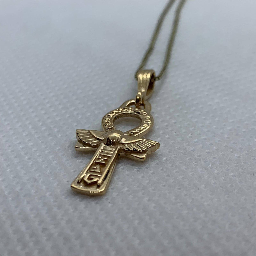 Egyptian Ankh Pendant *10k/14k/18k White, Yellow, Rose, Green Gold, Gold Plated & Silver* Hieroglyphic Egypt Cross Amulet Necklace Charm | Loni Design Group |   | Men's jewelery|Mens jewelery| Men's pendants| men's necklace|mens Pendants| skull jewelry|Ladies Jewellery| Ladies pendants|ladies skull ring| skull wedding ring| Snake jewelry| gold| silver| Platnium|