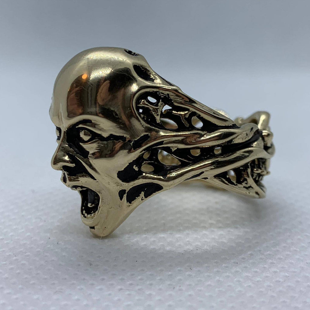 The Scream Ring | Loni Design Group | Rings  | Men's jewelery|Mens jewelery| Men's pendants| men's necklace|mens Pendants| skull jewelry|Ladies Jewellery| Ladies pendants|ladies skull ring| skull wedding ring| Snake jewelry| gold| silver| Platnium|
