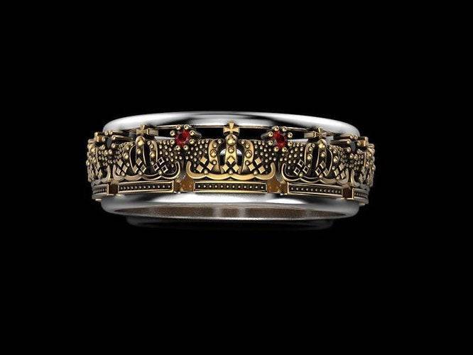Royal Family Crown Ring | Loni Design Group | Rings  | Men's jewelery|Mens jewelery| Men's pendants| men's necklace|mens Pendants| skull jewelry|Ladies Jewellery| Ladies pendants|ladies skull ring| skull wedding ring| Snake jewelry| gold| silver| Platnium|
