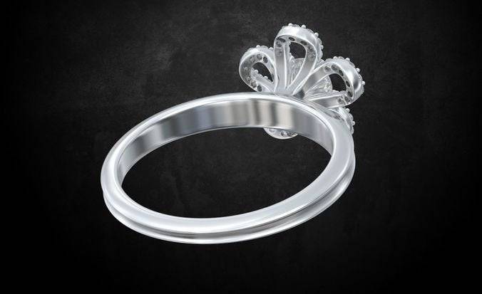 Azalea Flower Ring | Loni Design Group | Rings  | Men's jewelery|Mens jewelery| Men's pendants| men's necklace|mens Pendants| skull jewelry|Ladies Jewellery| Ladies pendants|ladies skull ring| skull wedding ring| Snake jewelry| gold| silver| Platnium|