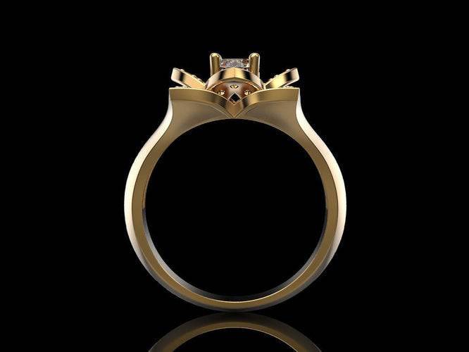 Senna Flower Engagement Ring | Loni Design Group | Engagement Rings  | Men's jewelery|Mens jewelery| Men's pendants| men's necklace|mens Pendants| skull jewelry|Ladies Jewellery| Ladies pendants|ladies skull ring| skull wedding ring| Snake jewelry| gold| silver| Platnium|