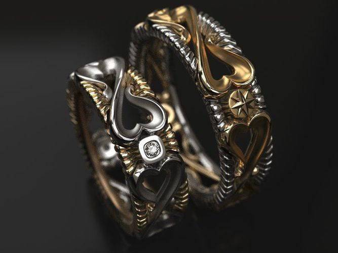 Love That Binds Us Ring | Loni Design Group | Rings  | Men's jewelery|Mens jewelery| Men's pendants| men's necklace|mens Pendants| skull jewelry|Ladies Jewellery| Ladies pendants|ladies skull ring| skull wedding ring| Snake jewelry| gold| silver| Platnium|