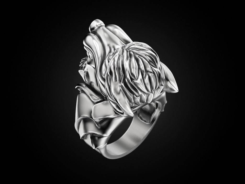 The Hunted Skull Ring | Loni Design Group | Rings  | Men's jewelery|Mens jewelery| Men's pendants| men's necklace|mens Pendants| skull jewelry|Ladies Jewellery| Ladies pendants|ladies skull ring| skull wedding ring| Snake jewelry| gold| silver| Platnium|
