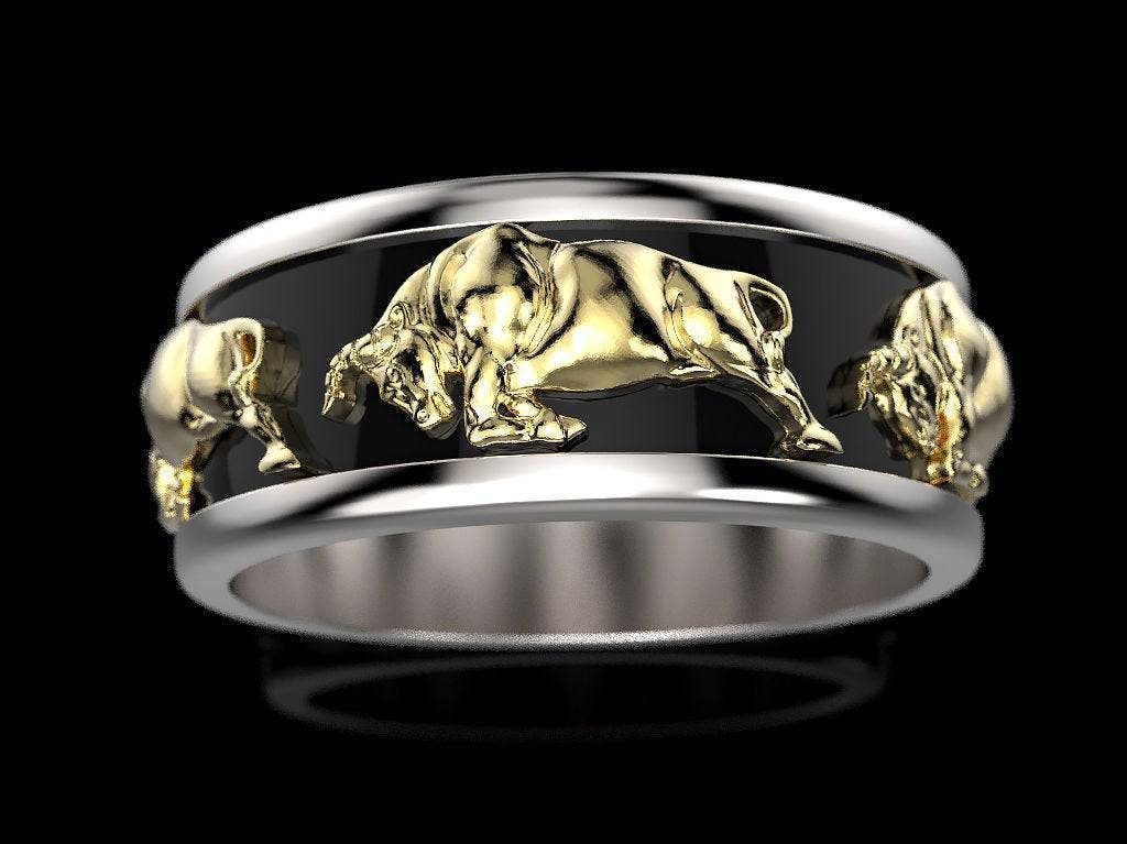Torero Bull Ring | Loni Design Group | Rings  | Men's jewelery|Mens jewelery| Men's pendants| men's necklace|mens Pendants| skull jewelry|Ladies Jewellery| Ladies pendants|ladies skull ring| skull wedding ring| Snake jewelry| gold| silver| Platnium|