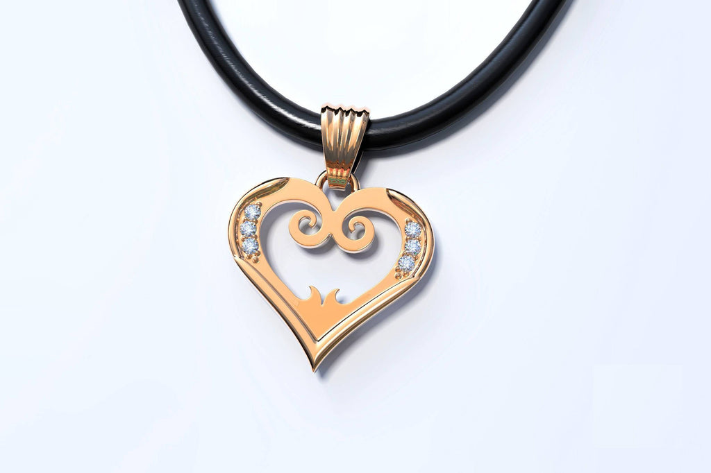 Alexis Heart Pendant *Moissanite With 10k/14k/18k White, Yellow, Rose Green Gold, Gold Plated & Silver* Love Women Girl Charm Necklace Gift | Loni Design Group |   | Men's jewelery|Mens jewelery| Men's pendants| men's necklace|mens Pendants| skull jewelry|Ladies Jewellery| Ladies pendants|ladies skull ring| skull wedding ring| Snake jewelry| gold| silver| Platnium|