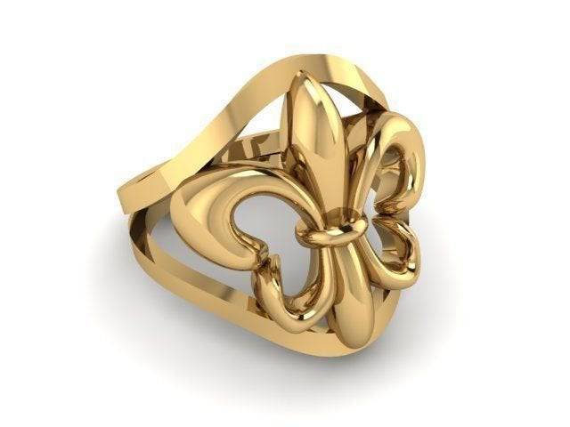Jacques Fleur-De-Lis Ring | Loni Design Group | Rings  | Men's jewelery|Mens jewelery| Men's pendants| men's necklace|mens Pendants| skull jewelry|Ladies Jewellery| Ladies pendants|ladies skull ring| skull wedding ring| Snake jewelry| gold| silver| Platnium|