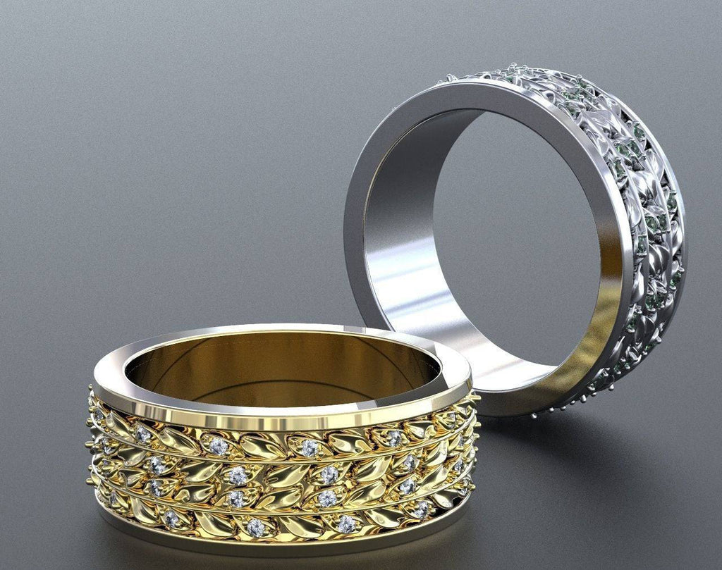 Fern Leaf Ring | Loni Design Group | Rings  | Men's jewelery|Mens jewelery| Men's pendants| men's necklace|mens Pendants| skull jewelry|Ladies Jewellery| Ladies pendants|ladies skull ring| skull wedding ring| Snake jewelry| gold| silver| Platnium|