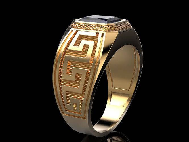 Maximus Greek Ring | Loni Design Group | Rings  | Men's jewelery|Mens jewelery| Men's pendants| men's necklace|mens Pendants| skull jewelry|Ladies Jewellery| Ladies pendants|ladies skull ring| skull wedding ring| Snake jewelry| gold| silver| Platnium|