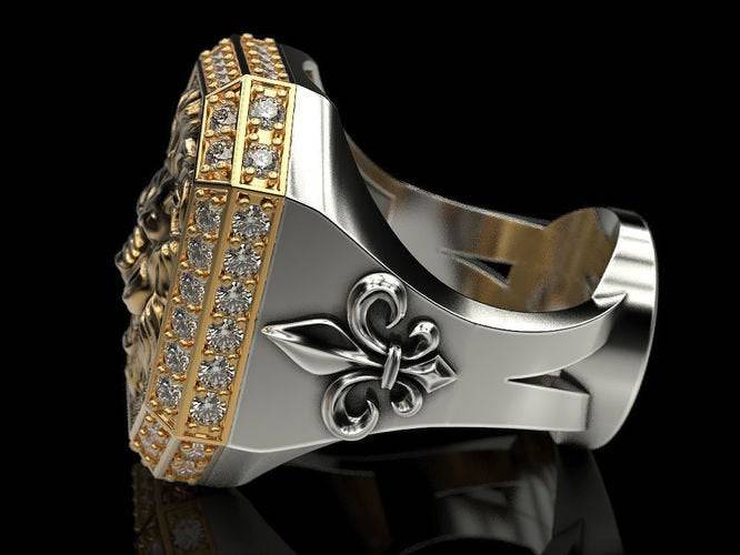 Jewellery - Rings - Gentleman's Custom Made 14KT White Gold 1.68CTW Masonic  Freemason 3-Stone Diamond Ring - Online Shopping for Canadians