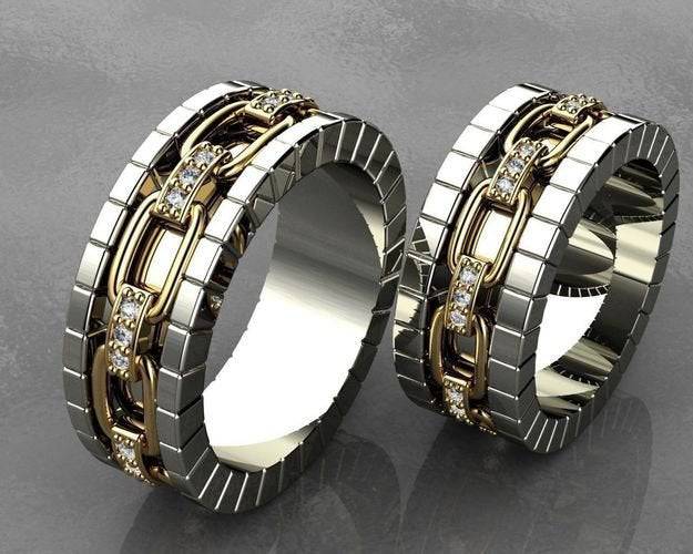 Riley Link Ring | Loni Design Group | Rings  | Men's jewelery|Mens jewelery| Men's pendants| men's necklace|mens Pendants| skull jewelry|Ladies Jewellery| Ladies pendants|ladies skull ring| skull wedding ring| Snake jewelry| gold| silver| Platnium|