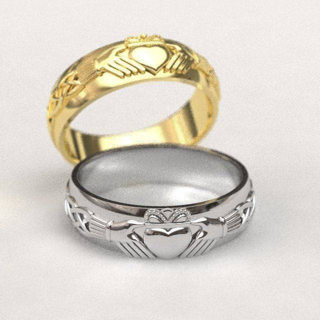 Lover's Odyssey Claddagh Ring | Loni Design Group | Rings  | Men's jewelery|Mens jewelery| Men's pendants| men's necklace|mens Pendants| skull jewelry|Ladies Jewellery| Ladies pendants|ladies skull ring| skull wedding ring| Snake jewelry| gold| silver| Platnium|