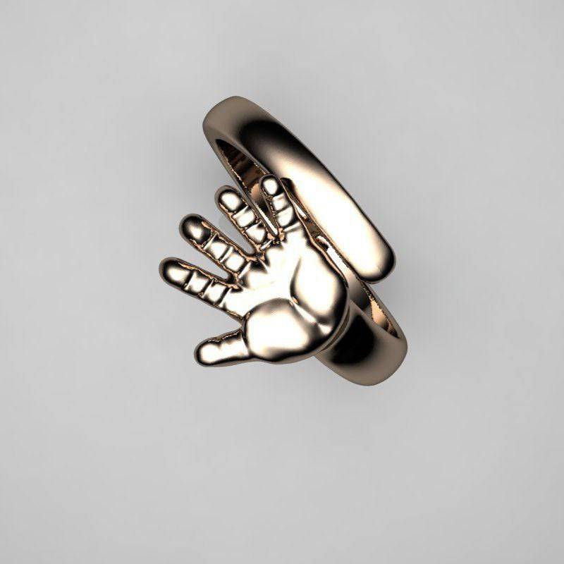 High Five Hand Ring | Loni Design Group | Rings  | Men's jewelery|Mens jewelery| Men's pendants| men's necklace|mens Pendants| skull jewelry|Ladies Jewellery| Ladies pendants|ladies skull ring| skull wedding ring| Snake jewelry| gold| silver| Platnium|
