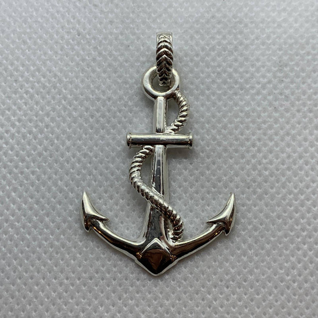 Ahoy Anchor Pendant *10k/14k/18k White, Yellow, Rose, Green Gold, Gold Plated & Silver* Ship Sailor Boat Navy Ocean Water Charm Necklace | Loni Design Group |   | Men's jewelery|Mens jewelery| Men's pendants| men's necklace|mens Pendants| skull jewelry|Ladies Jewellery| Ladies pendants|ladies skull ring| skull wedding ring| Snake jewelry| gold| silver| Platnium|